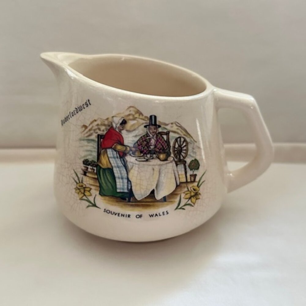 Vintage Haverfordwest Wales Souvenir Pitcher
